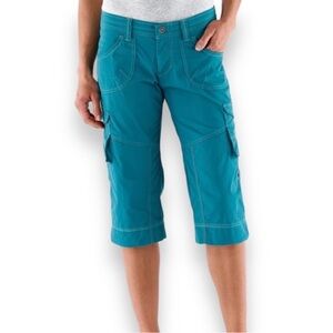 KUHL Kontra convertible roll up shorts cargo capri pant hiking outdoor Womens 10
